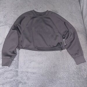 Charcoal Women's Cropped Sweatshirt